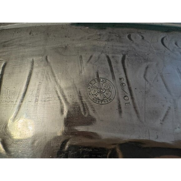 Bread Monarch Plate Brand Oval Tray Vintage Metal Serving Tray 1960s MCM - Picture 5 of 5